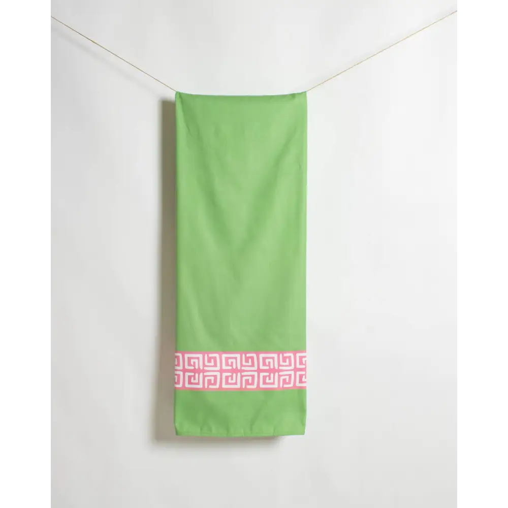 Cabana Cove Giant Beach Towel Green/Pink/White 40x70