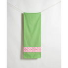 Cabana Cove Giant Beach Towel Green/Pink/White 40x70