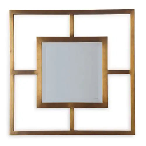 Cairo Brass Open Mirror - Mirror