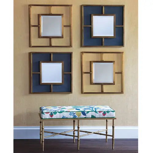 Cairo Brass Shagreen Mirror - Mirror