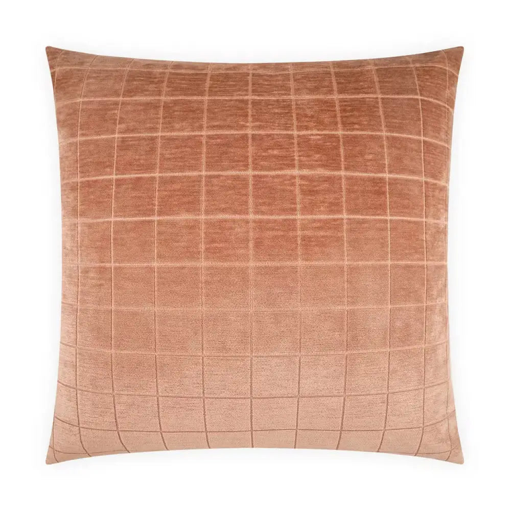Camden Check Throw Pillow - Salmon - Throw Pillow