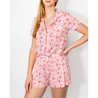 Candy Cane Cutie Sleep Shorts Light Pink/Red/White -Asst.