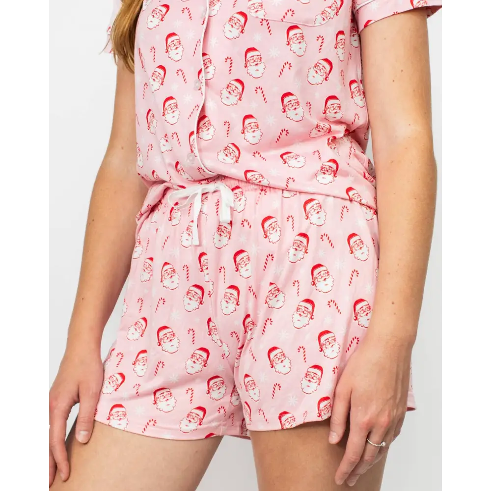 Candy Cane Cutie Sleep Shorts Light Pink/Red/White -Asst.