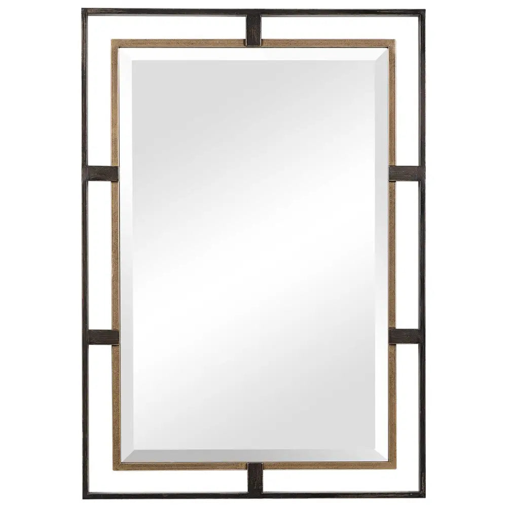 Carrizo Rectangle Mirror - Vanity Mirror / Hexagon - Mirror