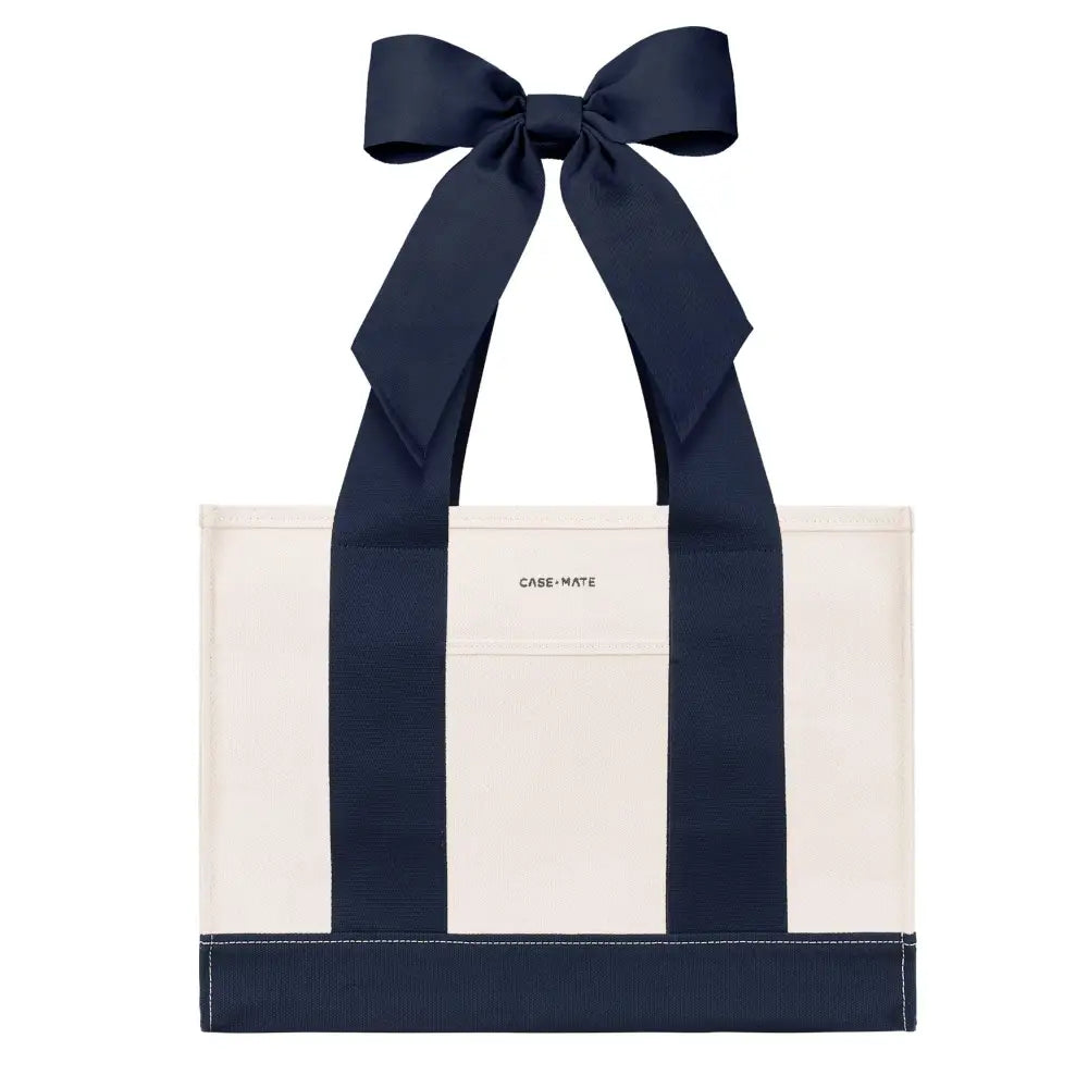 Case-Mate Canvas Tote - Oxford Navy Bow - Tote