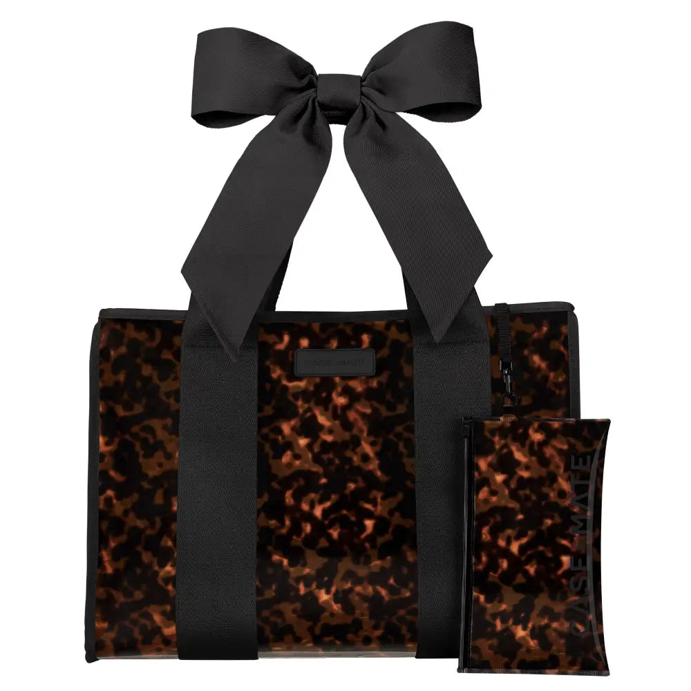Case-Mate Tortoiseshell Bow Jelly Tote Bag