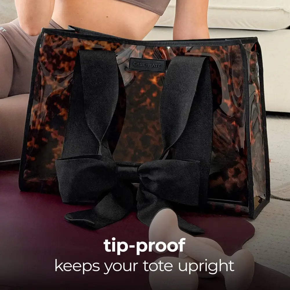Case-Mate Tortoiseshell Bow Jelly Tote Bag