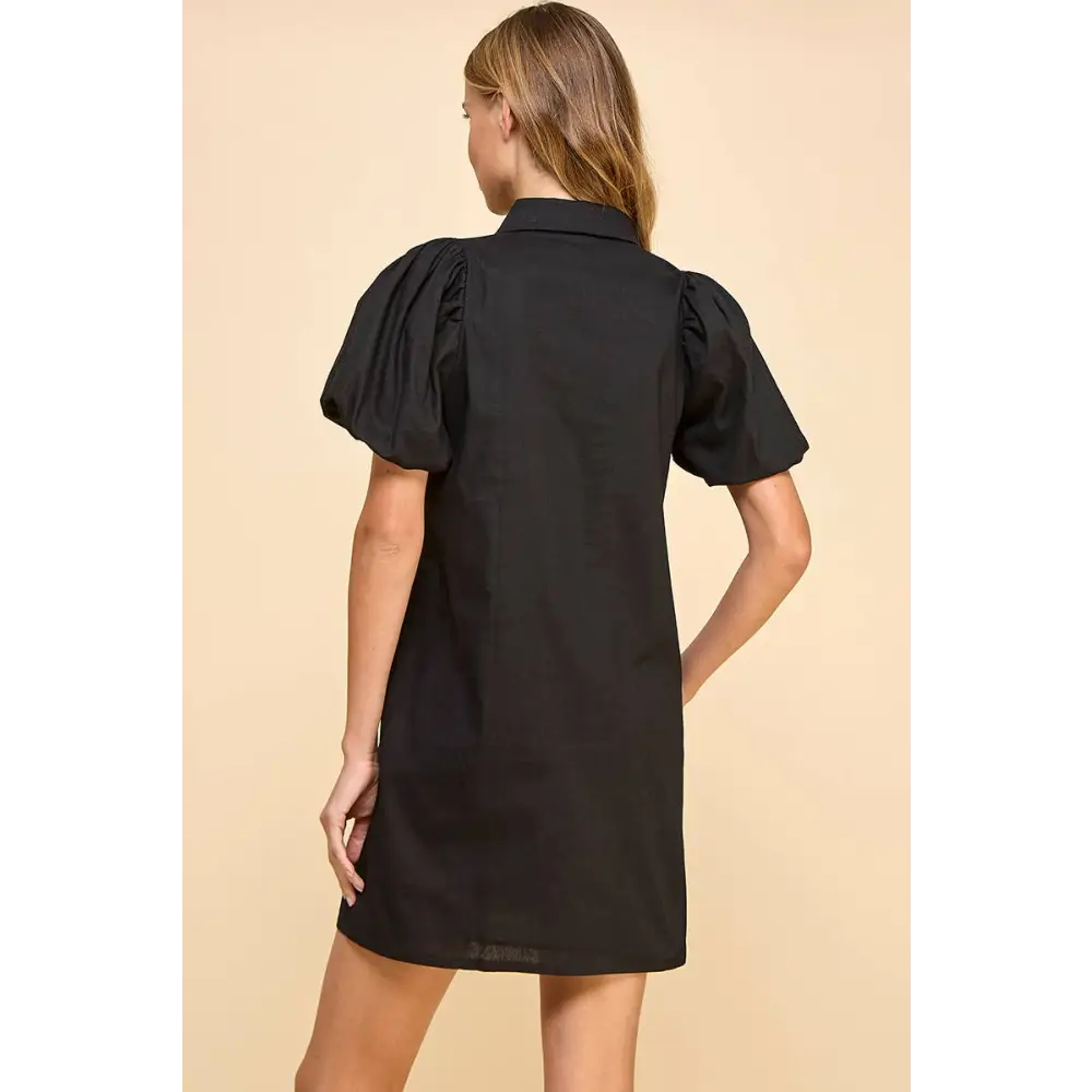 CD04468-Button Down Shift Dress