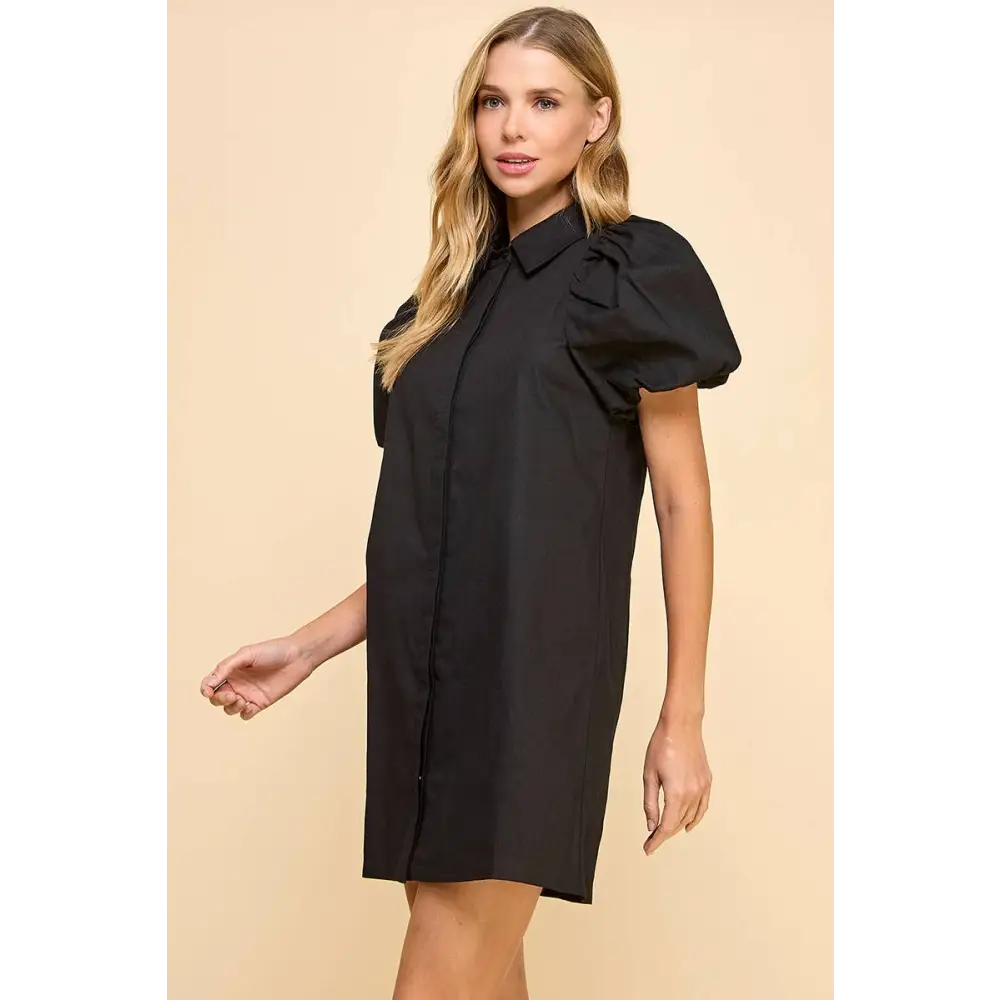 CD04468-Button Down Shift Dress