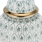 Ceramic Accents Lidded Decorative Ginger Jar - Green 18 in.