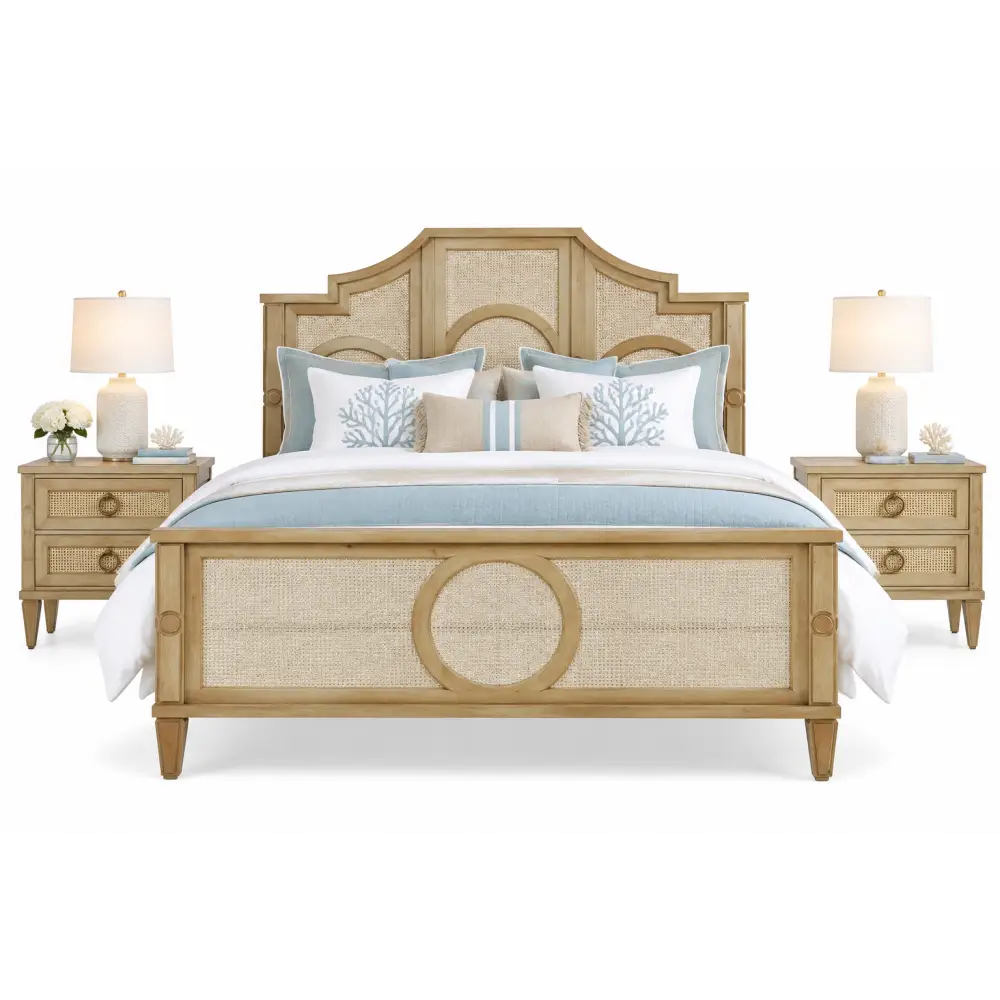 Chalfont Rattan Bed King - King Bed