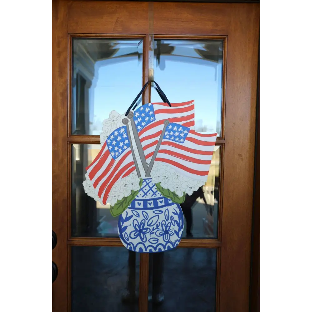 Chinoiserie Flags Doorhanger - Door Hanger