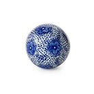 Chinoiserie Hand-Painted Blue and White Decorative Ball - 2 - spheres