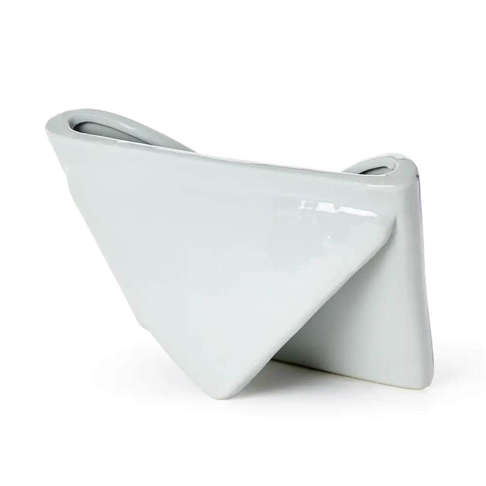 Chinoiserie Hand-Painted Blue and White Floral Letter Holder - Letter Holder