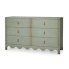 Chloe 6 Drawer Dresser - Vintage Fennel Green - Dresser