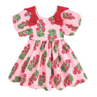 Christmas Block Print Bow Dress - Kids Clothes