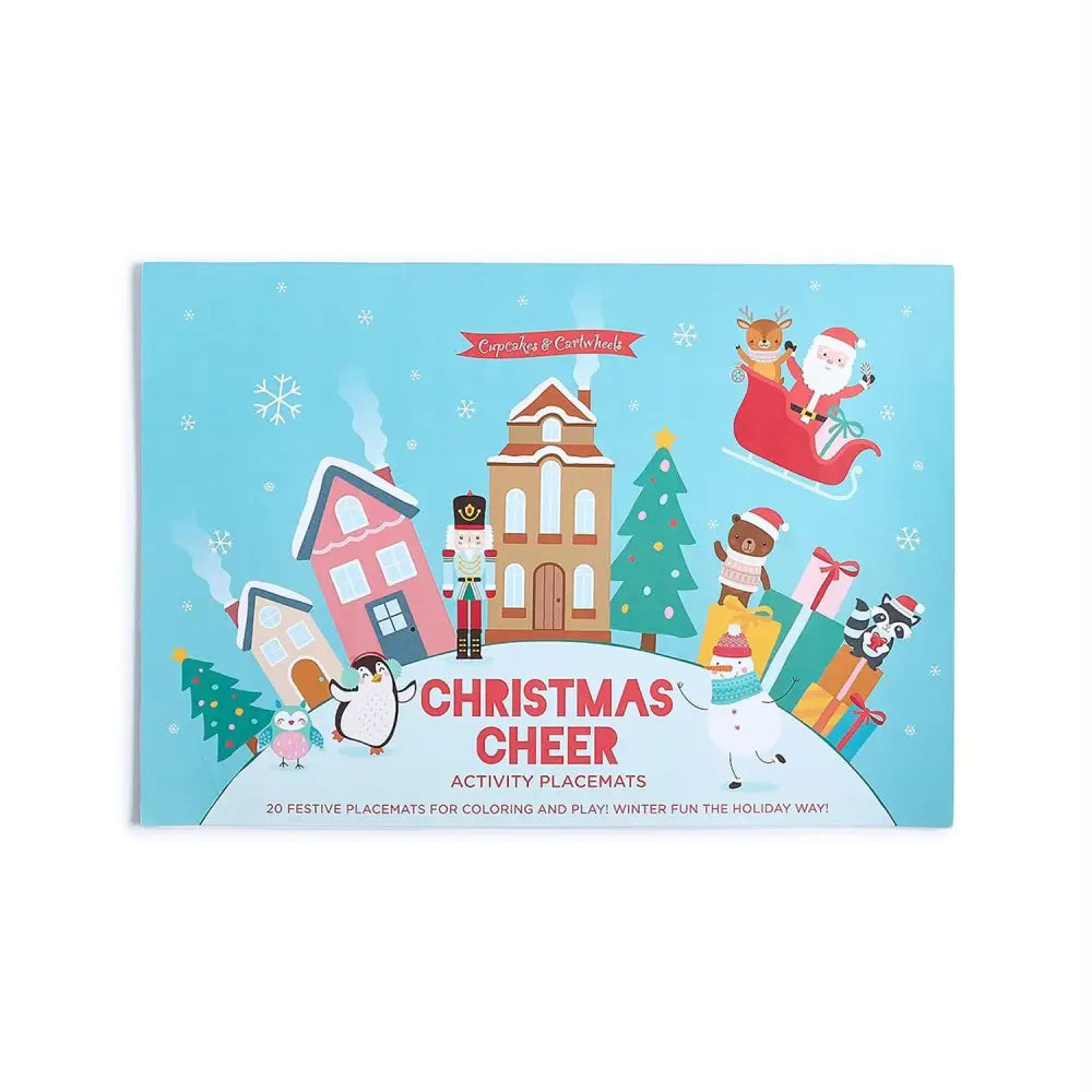 Christmas Cheer 20 Pc Coloring and Activity / Paper Placemats Book - Christmas
