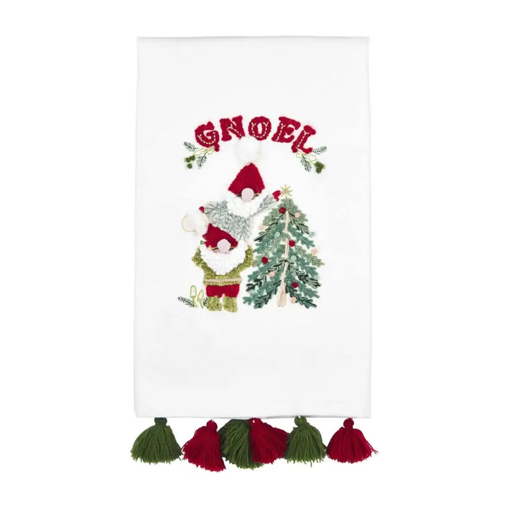 Christmas Embroidered Towel - G - Holidays