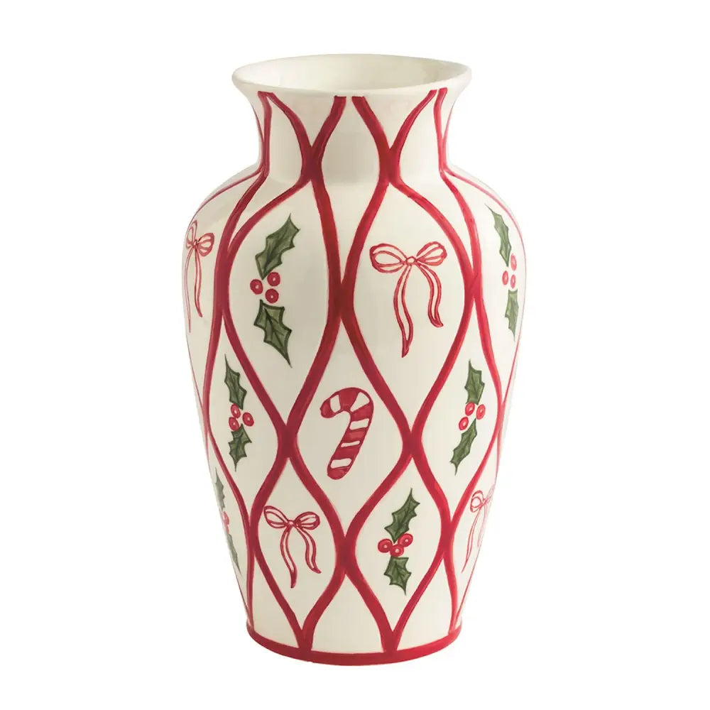 Christmas Painted Vase - Vase