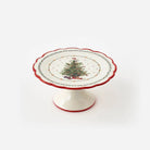 Christmas Tree Pedestal Cake Ceramic Plate