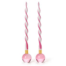 Color Pop Set of 2 Taper Candlestick Candleholders - Pink - Candleholder