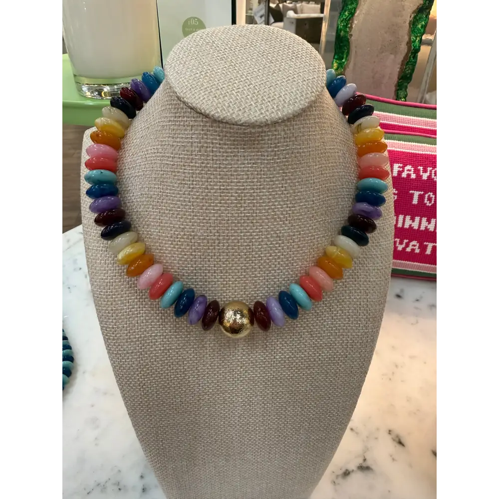 Colorful Rondelles Necklace - 5 - Jewelry