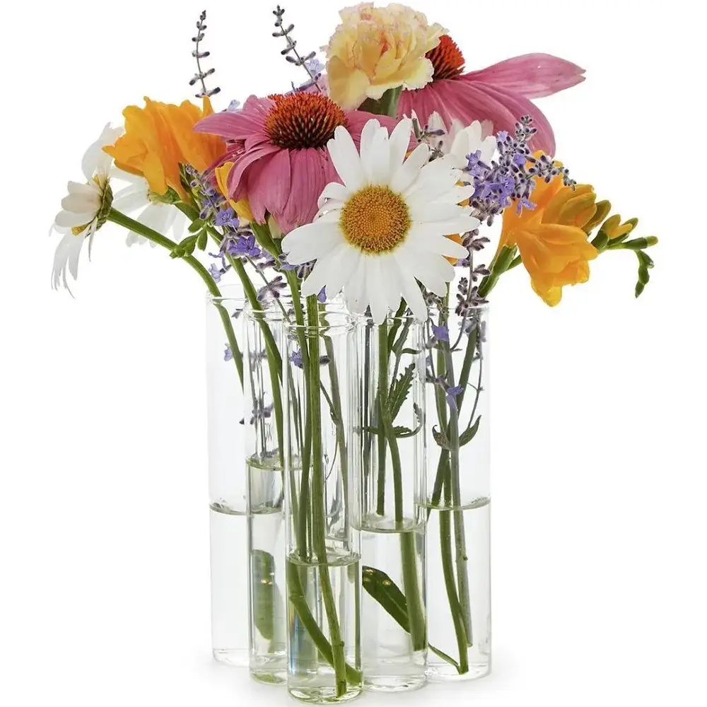 Connected Tube Flower Vase