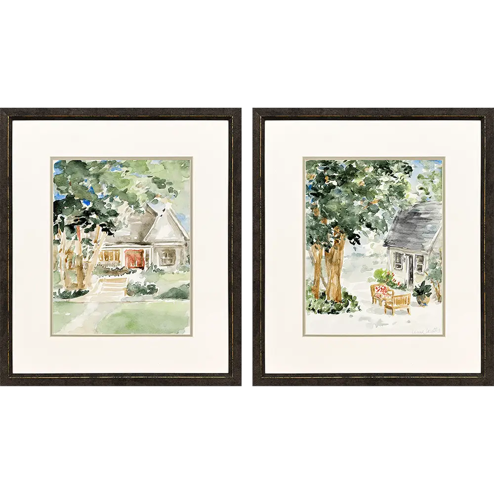 Country Houses Set of 2 - Artwork