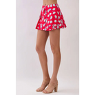 CP10373-Coastal Print Button Front Skort