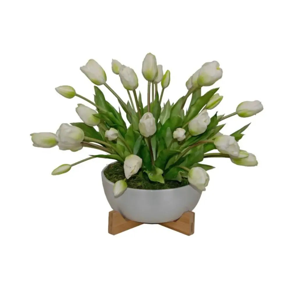 Cream Tulips Drop-In - Florals