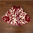 Crewelwork Red Floral Tree Skirt (Pk/2) | Heirloom Christmas