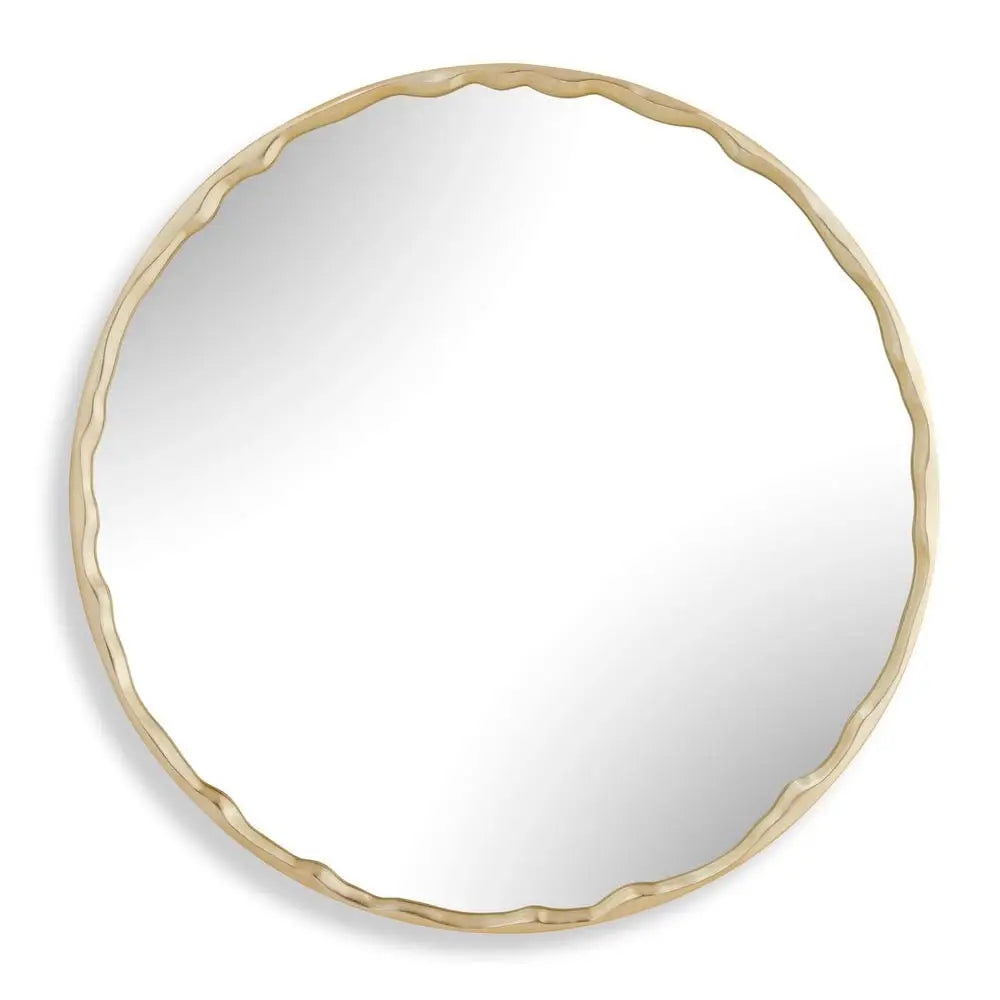 Crinkle Round Mirror - round mirror