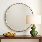 Crinkle Round Mirror - round mirror