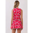 CT10045-Coastal Print Button Front Vest Top