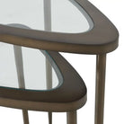 Curved Triangular Nesting Accent Table - Accent Table