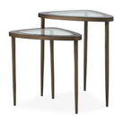 Curved Triangular Nesting Accent Table - Accent Table