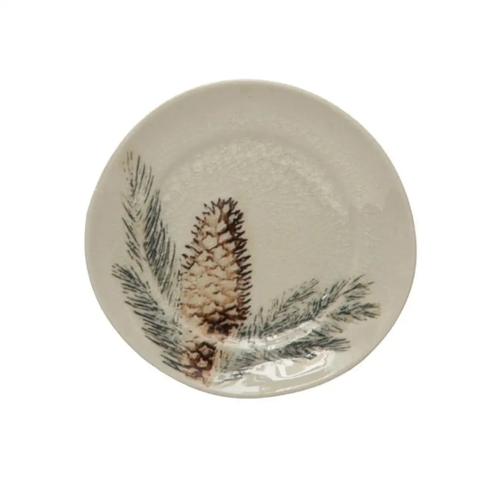 Debossed Stoneware Plate - 2 - Christmas