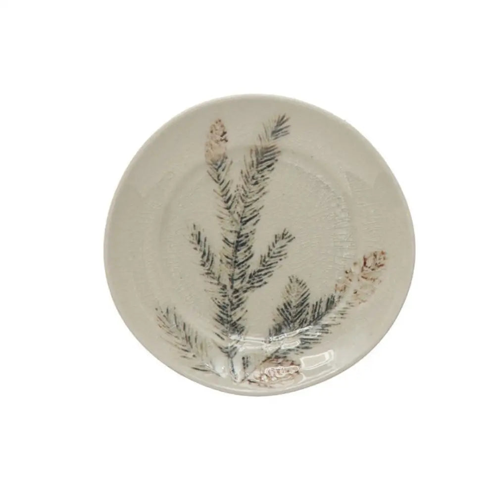 Debossed Stoneware Plate - 3 - Christmas