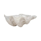 Decorative Bowl - Ivory Resin Coastal Pearlized Shell 9 in.