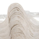 Decorative Bowl - Ivory Resin Coastal Pearlized Shell 9 in.