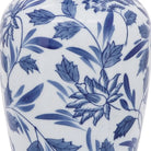 Decorative Vase - Blue/White Ceramic Chinoiserie 13 in.