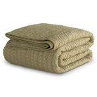 Deepali Kantha Quilt Olive - Bedding