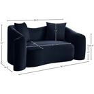 Destin 70’’ Velvet Upholstered Loveseat - LOVESEAT