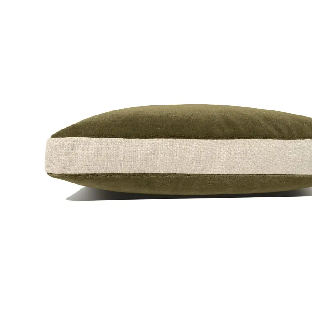 Deveraux Box II Olive Lumbar Pillow - Lumbar Pillow