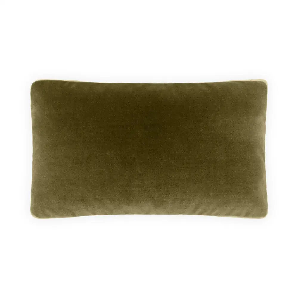 Deveraux Box II Olive Lumbar Pillow - Lumbar Pillow