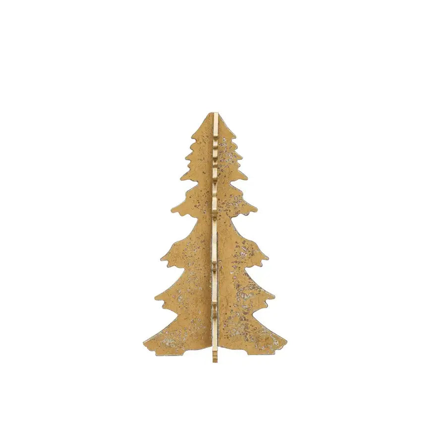 DISTRESSED GOLD TREES - 19’’ - CHRISTMAS