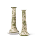 Dragon Pagoda Green Candle Holder Set of 2 - Candleholder