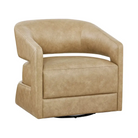 Drew Leather Swivel Chair - Leather Swivel Chair