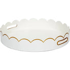 Eloise White and Gold Tray - Tray - Accessories