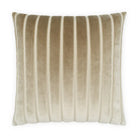 Elysian Sand Stripe Velvet Pillow - Throw Pillow